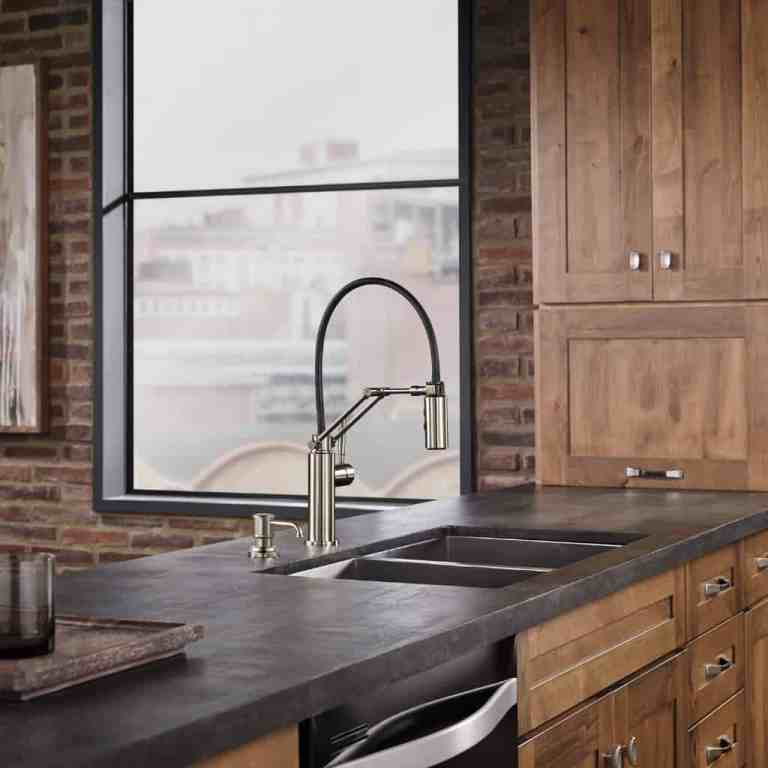 Brizo faucets featured in our design and remodeling showroom located in Arlington Heights, IL