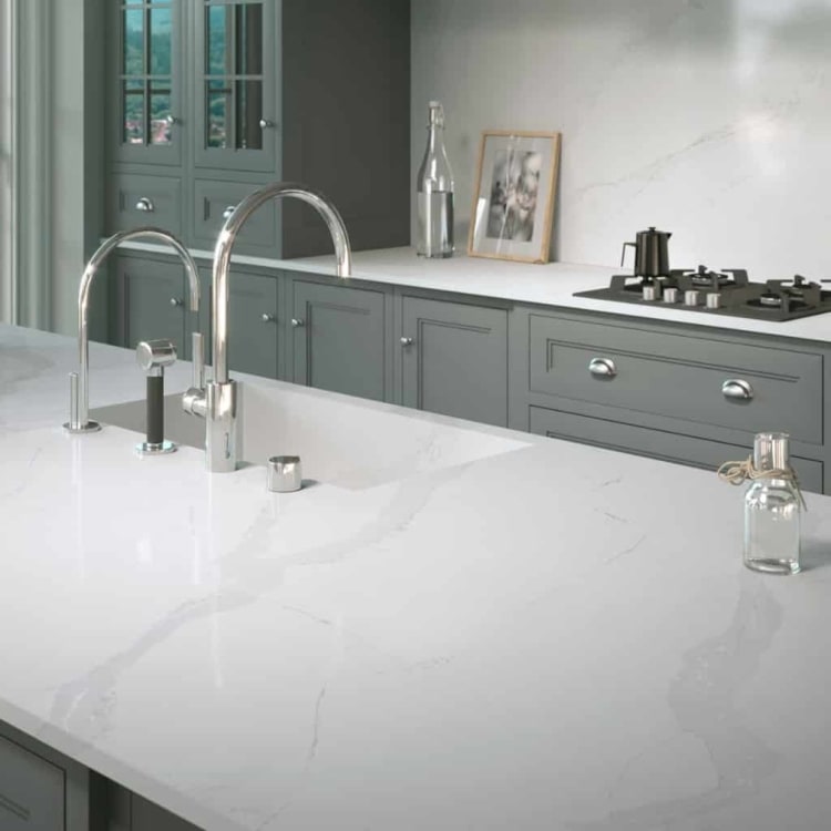 Silestone quartz counters featured in our design showroom