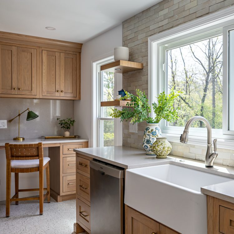 Recent Kildeer kitchen installation featuring new inset style custom cabinets.