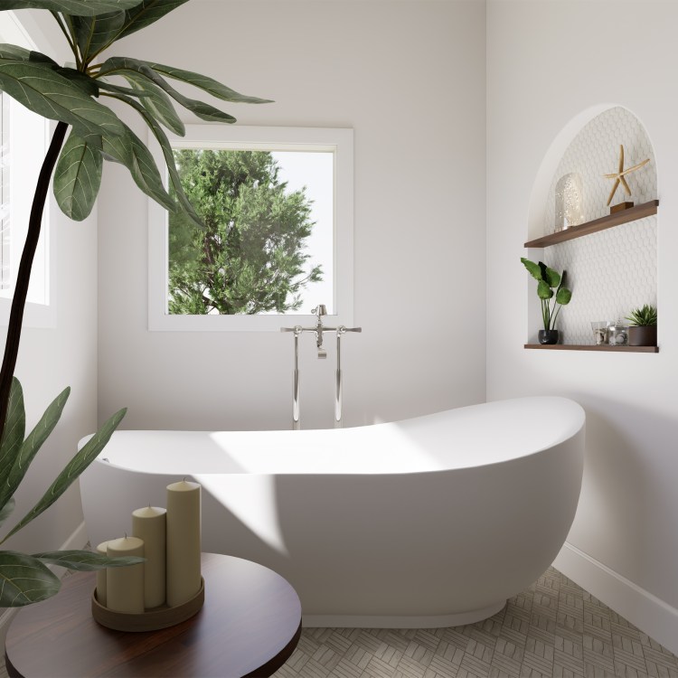 3D bathroom design renderings included with every Elk Grove Village bathroom remodel.