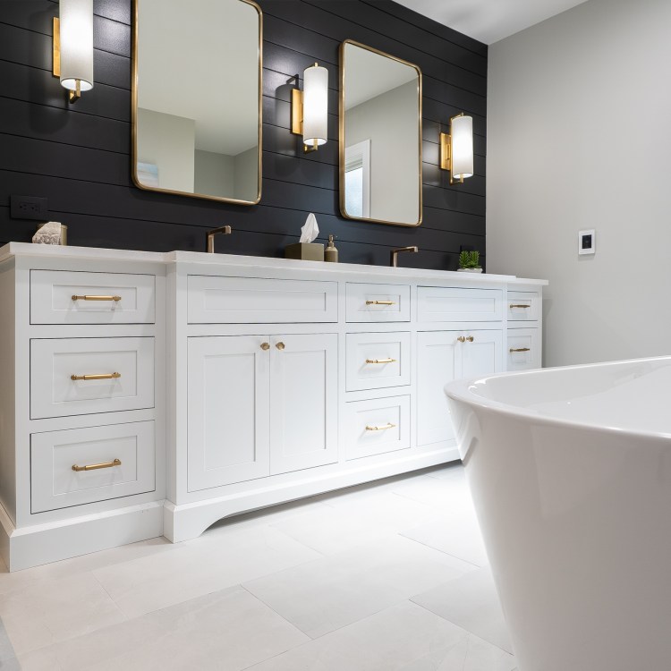 Recent bathroom design for a bathroom renovation in Arlington Heights, Illinois.